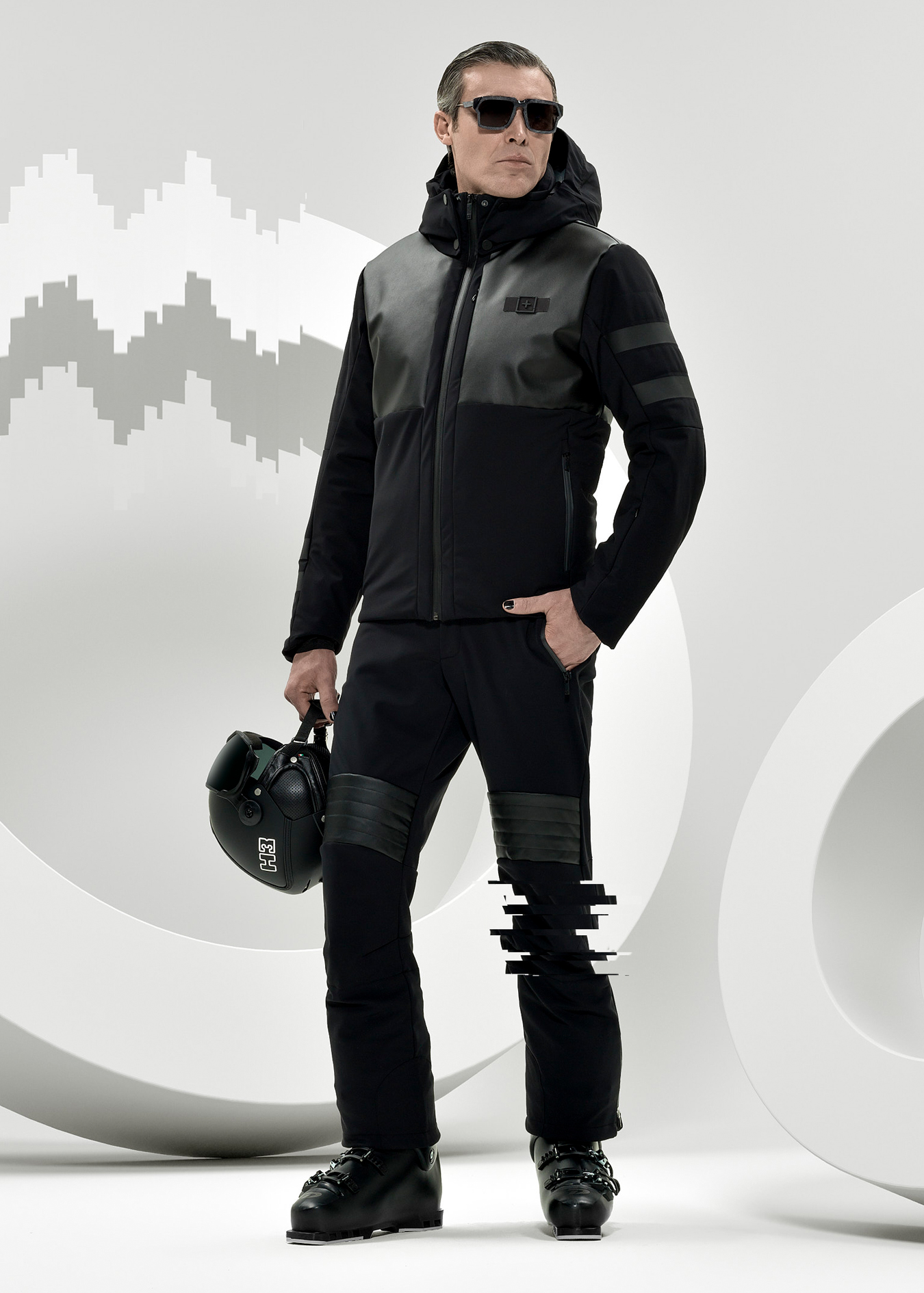 OneMore AppleSkin Uomo giacca uno-due-uno nera + pantaloni nove-quattro-uno neri